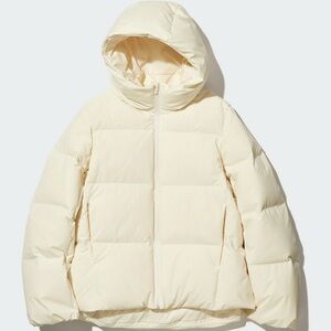 Uniqlo Cream Jacket with Hood